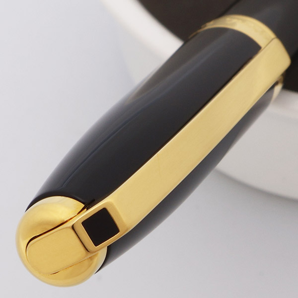 ST Dupont Fidelio Ballpoint Pen - Black w GP Trim (Excellent +